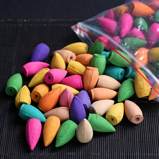 108pcs Backflow Incense Cones for Waterfall with Tea Smoke Fragrance.