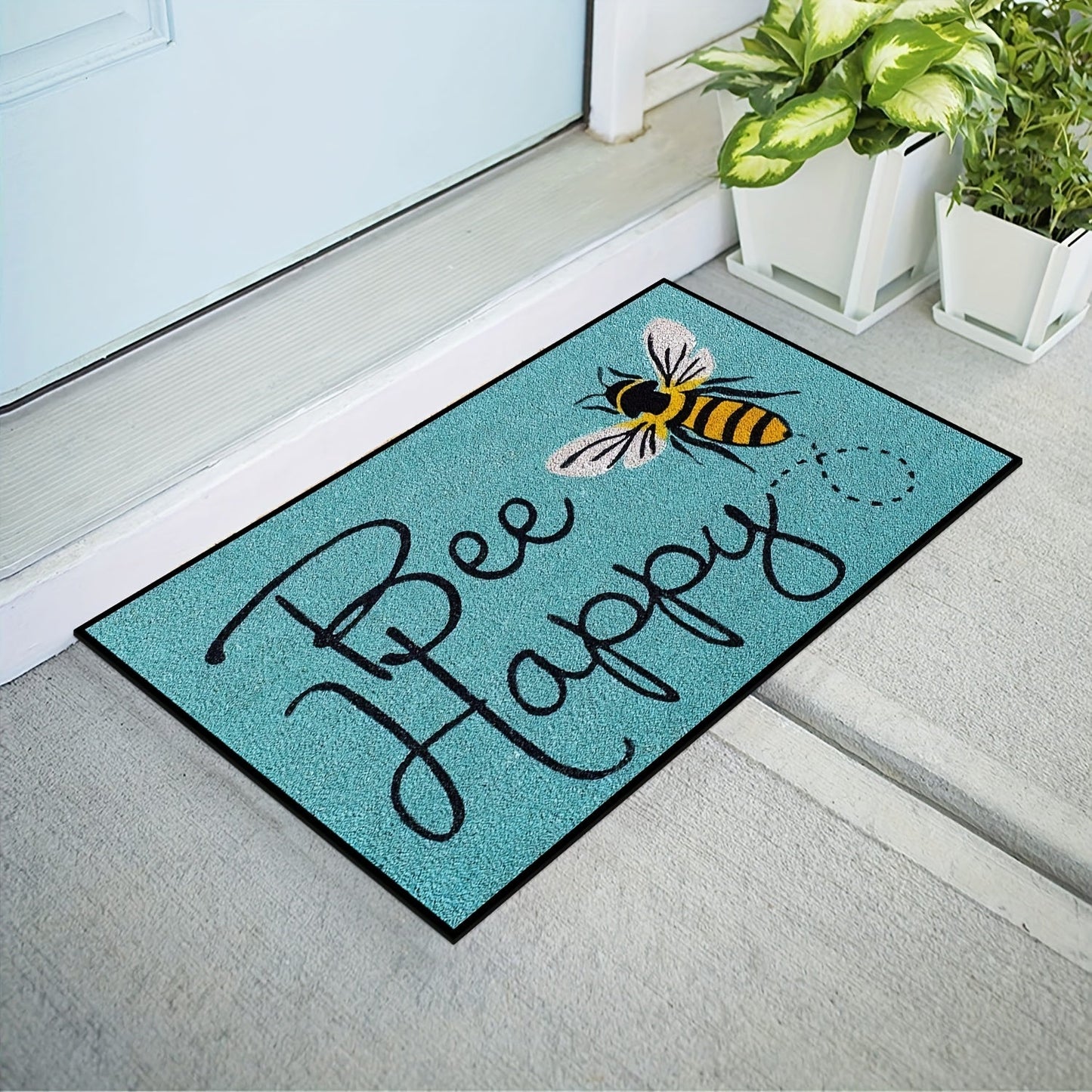 Welcome guests with this 1 piece non-slip floral door mat, suitable for both outdoor and indoor use. Machine washable and perfect for any area of your home including the family room, living room, kitchen, bedroom, farmhouse, hallway, laundry room, and