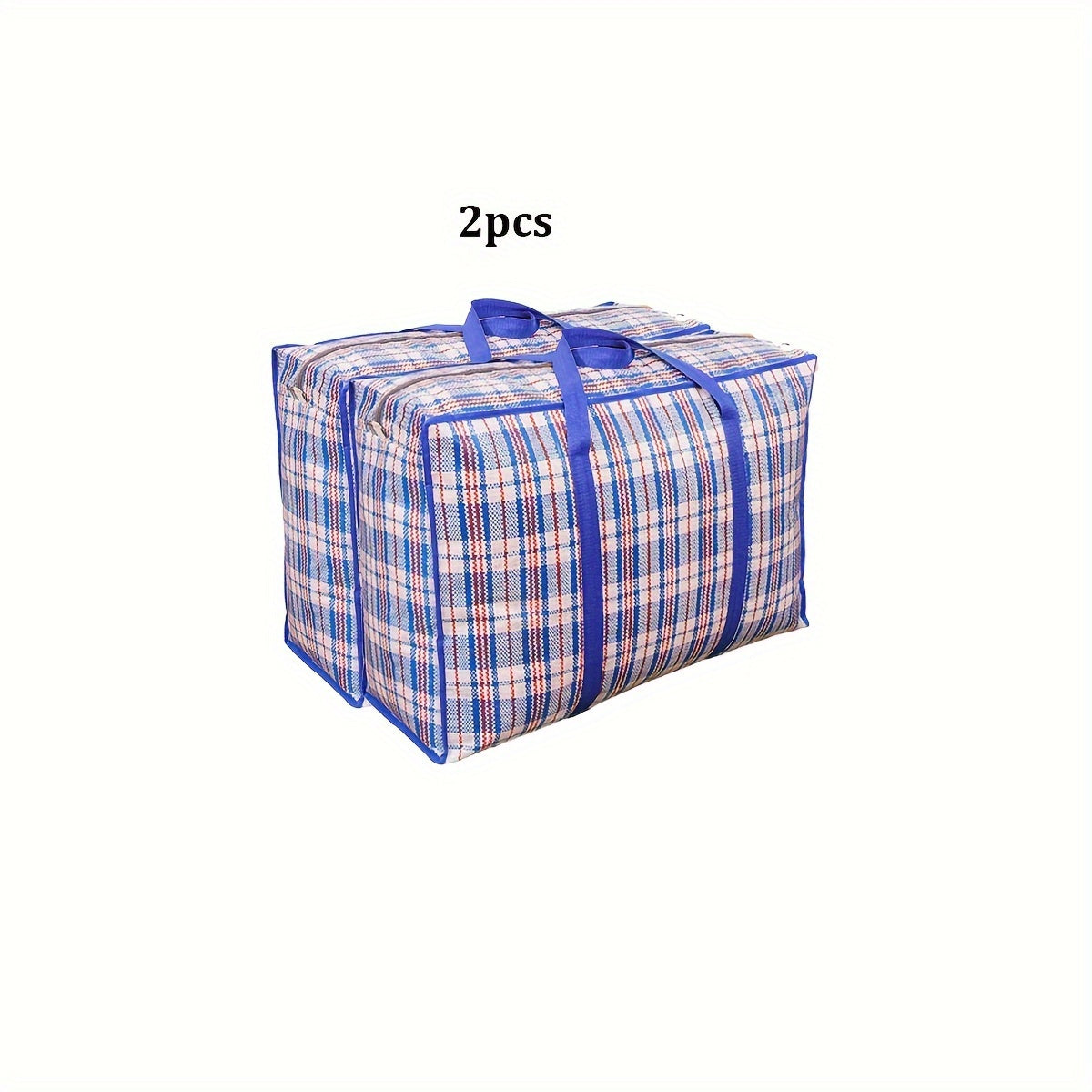 Foldable Storage Bags with Handles - Available in Sets of 1/2/3/4, Perfect for Organizing Quilts & Clothes during Seasonal Changes, Travel, and Moving