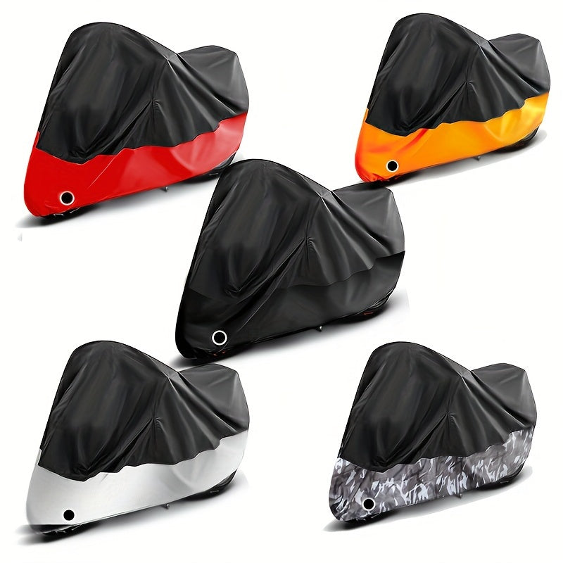 190T Polyester Taffeta Motorcycle Cover with Sun Protection, Sand Resistance, and Dust Shielding, Suitable for Motorcycles and Bicycles.