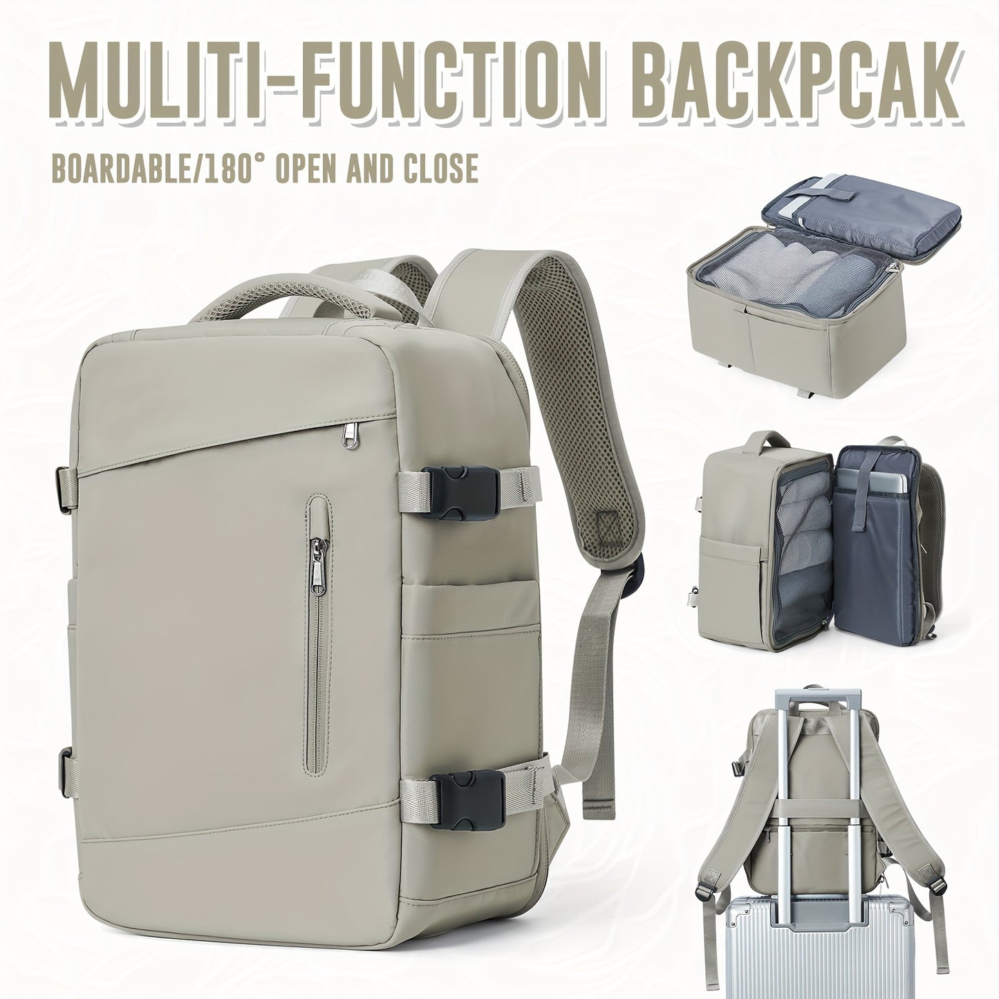 Large capacity backpack suitable for various purposes such as hiking, camping, casual use, travel, and carrying laptops, available for both men and women.