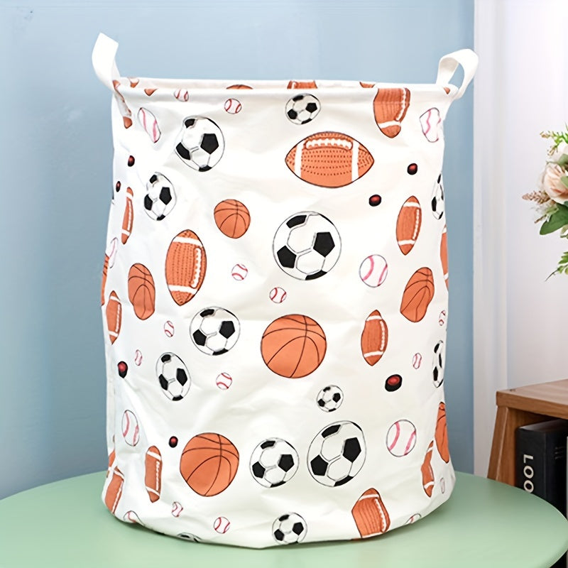 Canvas laundry basket with handle, waterproof and foldable for easy storage, perfect for organizing clothes in your home. Large and lightweight design ideal for home room storage. A great gift for Halloween or Christmas.