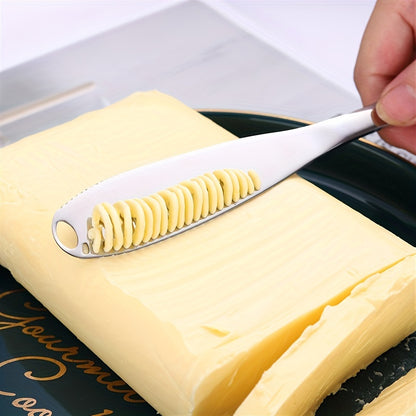 1 Stainless Steel Butter Spreader, 3-in-1 Kitchen Gadget, Available in Multiple Colors.