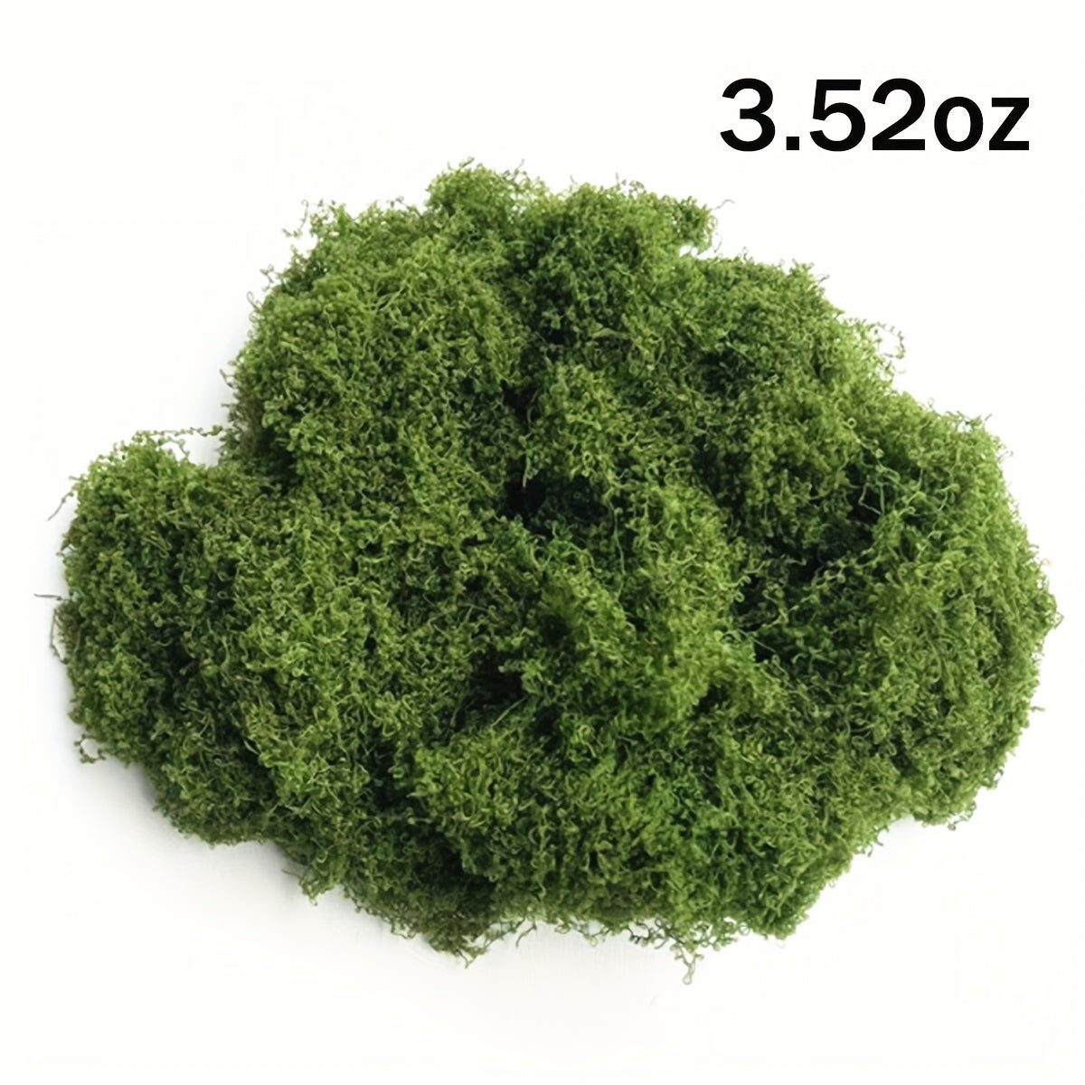 1pc 0.35oz Vibrant Green Artificial Moss for Home Decor and Indoor Greenery in Miniature Landscapes, Potted Plants, and Terrariums