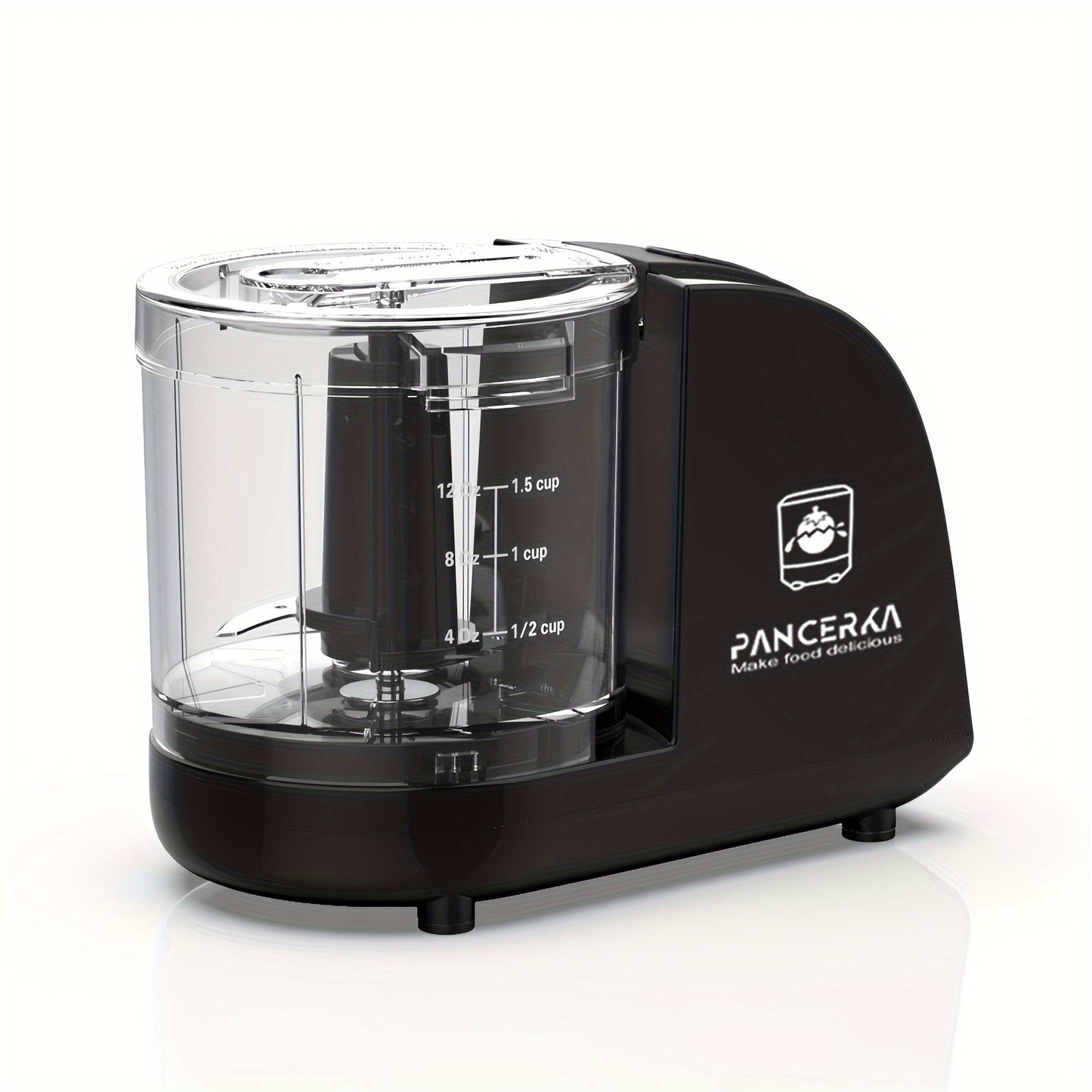 PANCERKA 1.5 Cup Mixer Grinder with 200W power, 15000RPM, and 350ml capacity. Comes with European Standard Plug for dicing, mincing, and pureeing in the kitchen.