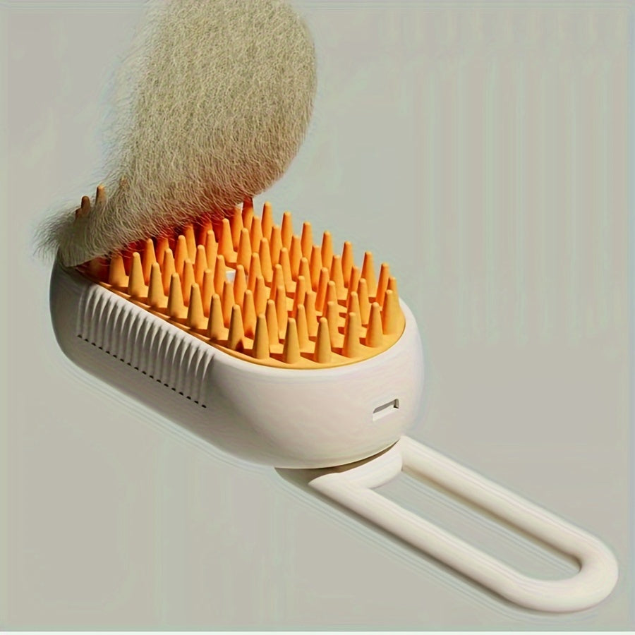 3-in-1 Small Animal Steam Brush for Cats and Dogs, Comb with Steam to Remove Tangled Hair