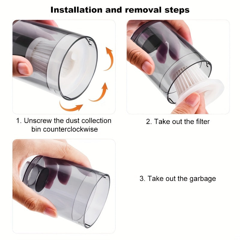 1/3/5pcs Multi-Purpose Car Vacuum Filter - Durable, Washable, Reusable - Boosts Suction Power, Improves Handheld Vacuum Performance