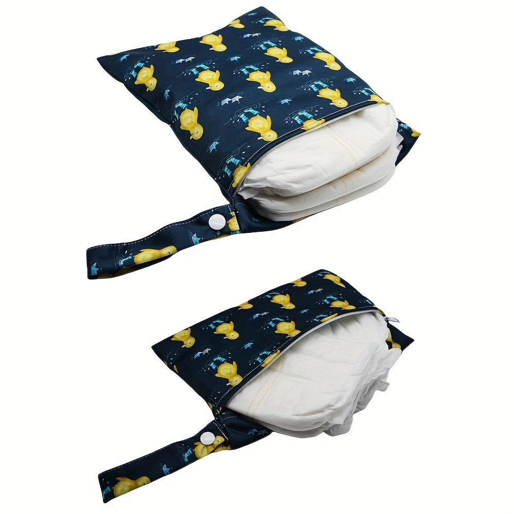 Asenappy Duck Print Diaper Bag Set - 2 Pieces