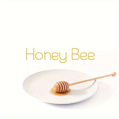 Wooden Honey Mixing Stirrers - Set of 1 Piece or 4 Pieces, perfect for Honey Dipper Sticks, Honey Spoon Stirrers. Great for Home, Kitchen, Party, and Wedding celebrations.