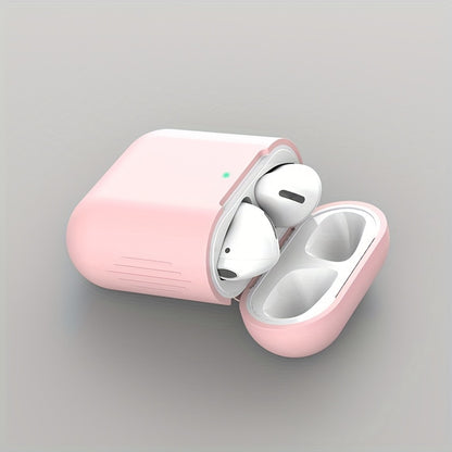 AirPods protective case for 1st and 2nd generation, compatible with wireless silicone earphones.