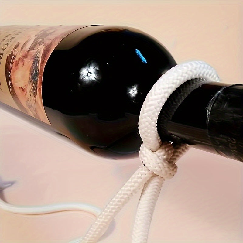 Elegant metal wine bottle holder for kitchen or dining room storage, ideal for home bar decor.