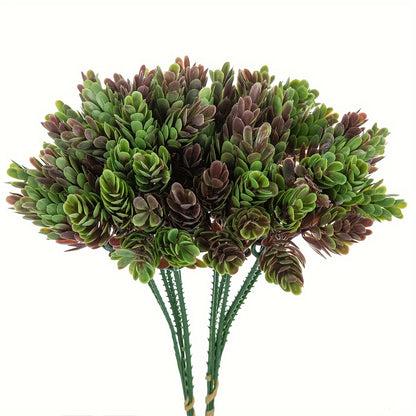 6-18 pcs Artificial Pineapple Grass Bouquets for Home Decor, Garden, and Weddings. Perfect for Christmas and Autumn, also suitable for DIY projects.