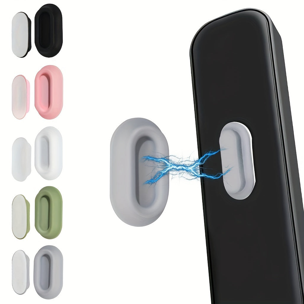 DOMUUH Magnetic Remote Holder is a versatile solution for organizing your remotes. Available in 1, 2, or 4 packs, this wall-mounted holder is made of non-wooden, no-drill silicone that easily attaches to any surface. The classic design is perfect for