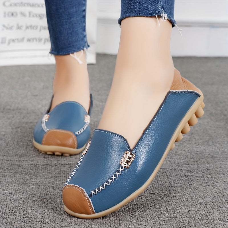 Women's low top colorblock slip-on casual shoes