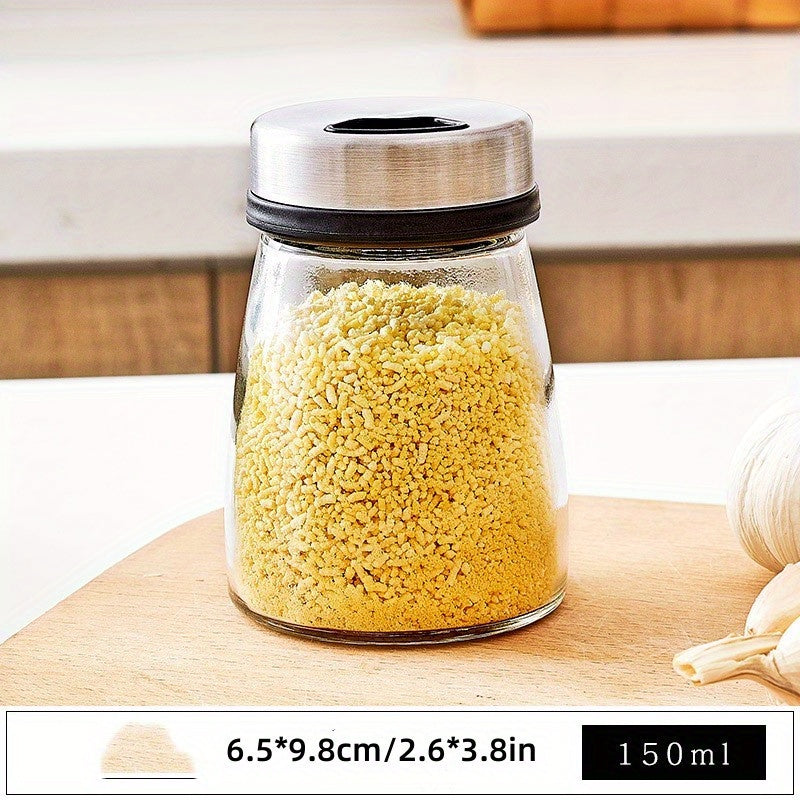 Spice up your kitchen with creative glass seasoning jars for salt, pepper, and MSG shakers!