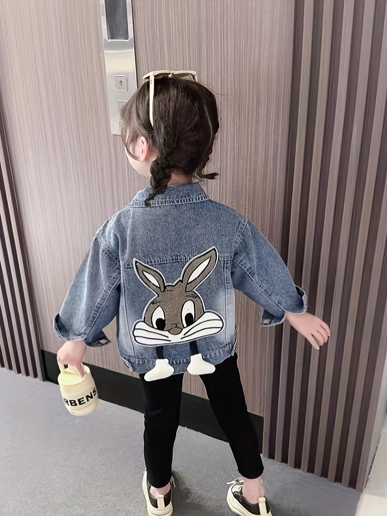 Soft and comfortable, this Girls' 3D Bunny Denim Jacket is perfect for casual spring/fall wear.