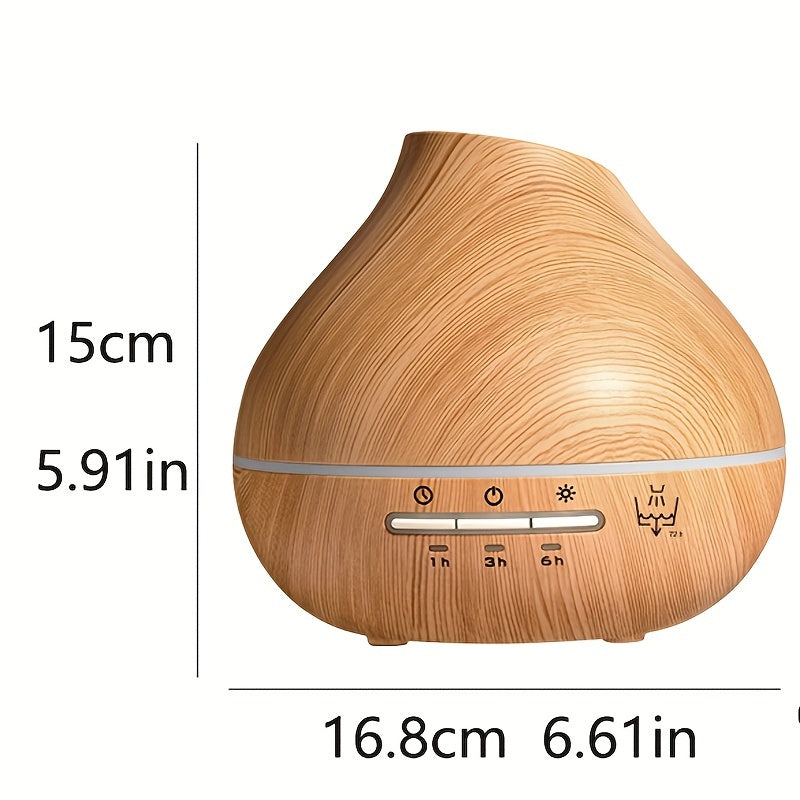 USB powered aromatherapy diffuser with auto shut-off, ideal for home or office use.