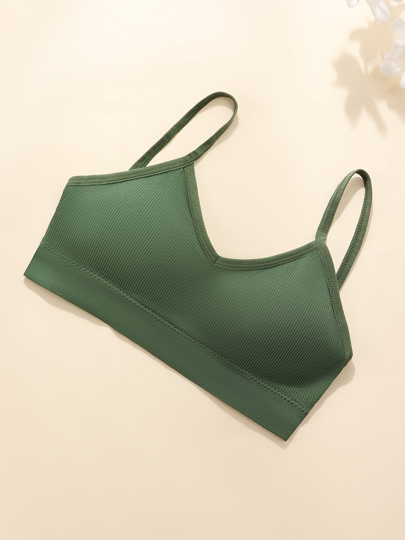 8-pack of wireless ribbed cami bras, breathable and comfortable for sports and everyday wear.