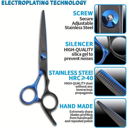 Набор ножниц для стрижки волос 6.0 дюймов с аксессуарами для парикмахерского дела
