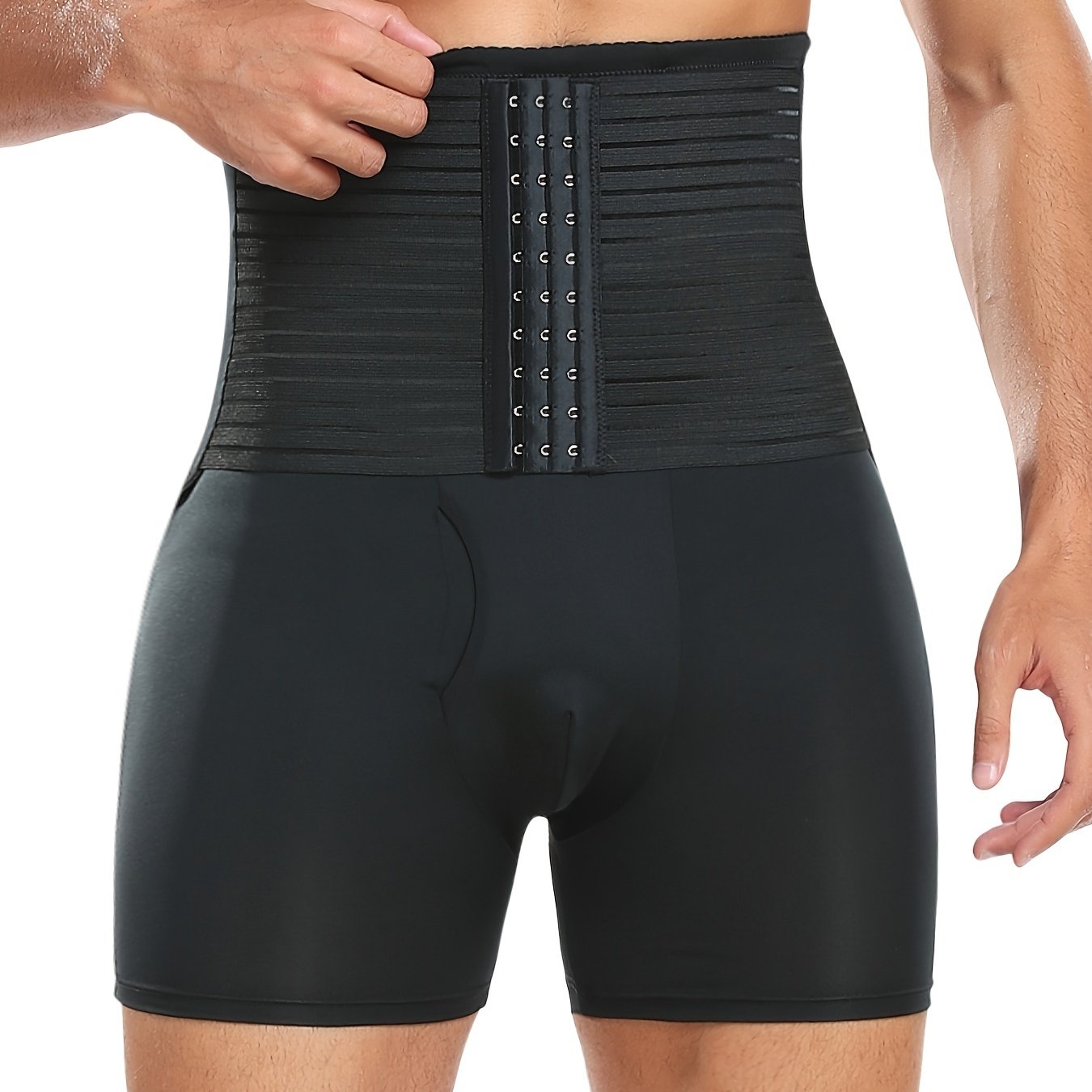 Men's Breathable Shaping Pants with Waist and Butt Lifting Technology