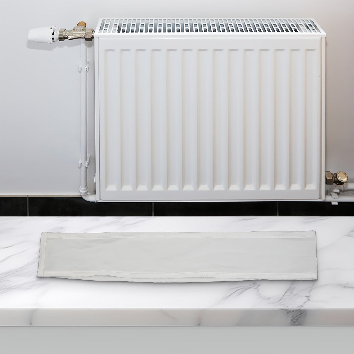 Cover your white heater with this decorative dust cover made from scratch-resistant fabric. At 80.01cm in length and 10.16cm in thickness, it's easy to put on and take off, adding a stylish touch to your home decor.