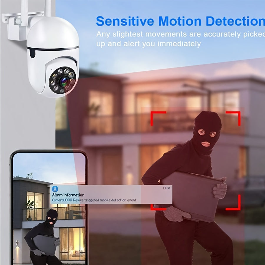 Enhanced Home Protection with Teruhal Smart Security Camera - Vivid 1440P HD, WiFi Connectivity for Advanced Features like Auto Tracking, Day/Night Vision, Pet & Human Detection, Motion Alerts, and Weatherproof Construction for Optimal Indoor Safety