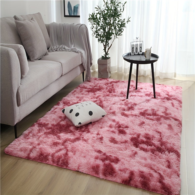 Soft and fluffy area rug, perfect for adding luxury to your bedroom and home decor. Non-slip and machine washable for easy maintenance.