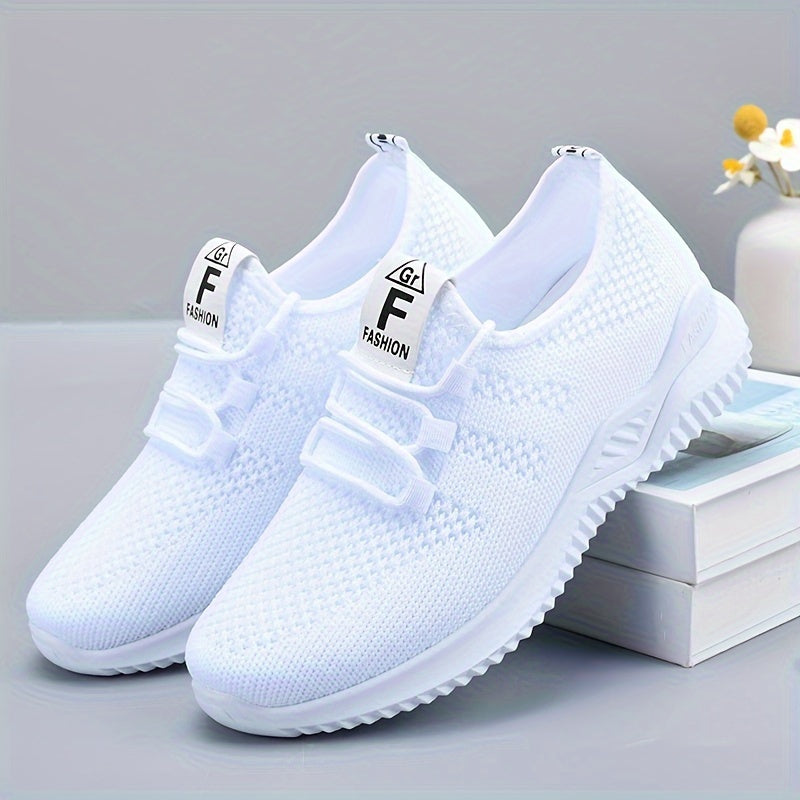 One pair of lightweight, breathable women's sports shoes suitable for vacations.