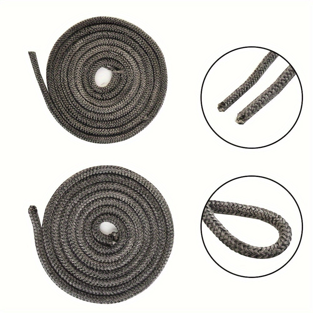 Our high-quality fiberglass seal rope is designed for high-temperature environments, making it ideal for wood stoves. The 198.12cm black door gasket is perfect for fireplaces and pellet stoves, enhancing efficiency and ensuring safe indoor use.