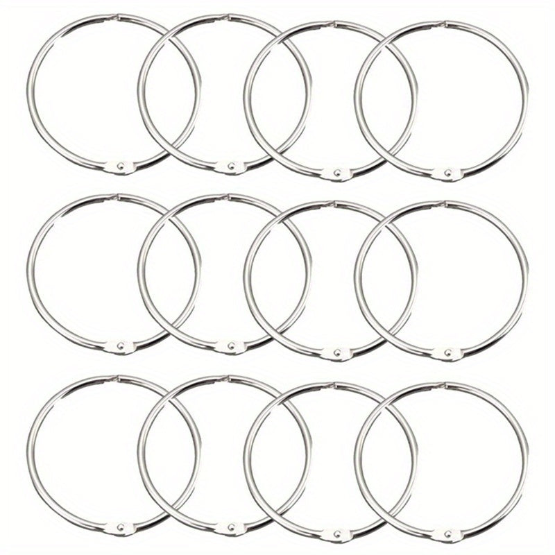 Set of 12 Open Ring Window Hardware for Curtain Tulle Sheer Home Decor