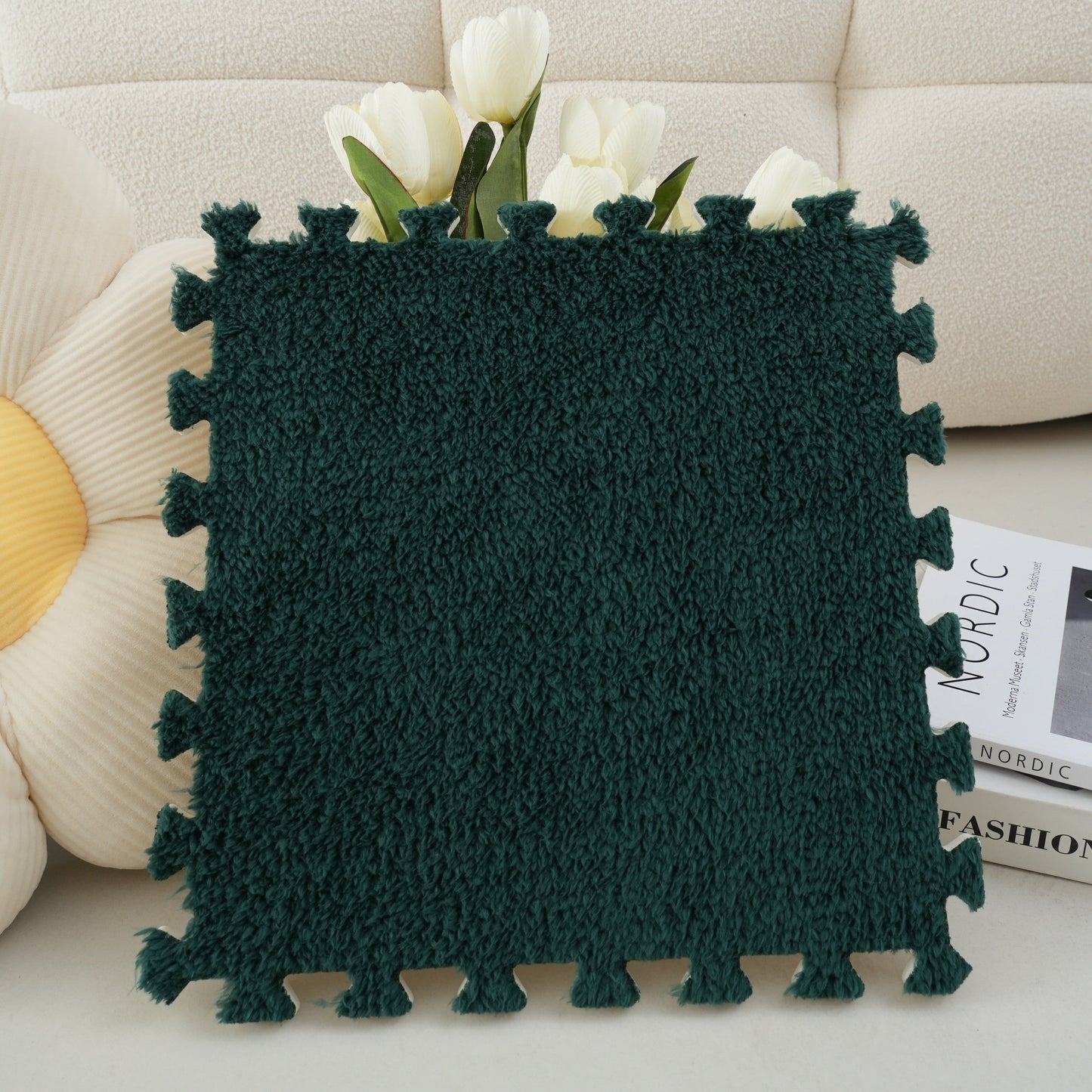 Spliced Carpet for Home Decor: Ideal for Bedrooms, Living Rooms, Balconies, and More! This Washable and Dirt Resistant Mat is Perfect for Large Areas, Entrances, Bay Windows, and Bedside Use.