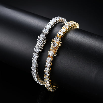 Trendsetting moissanite bracelets, sterling silver bracelets, matching couple bracelets, vibrant and eye-catching bracelets, luxurious gold-plated bracelets