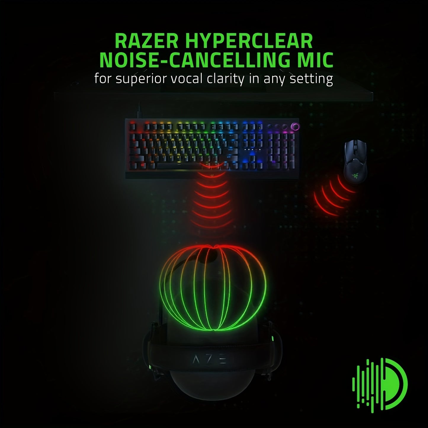 Razer BlackShark V2 X Gaming Headset with 7.1 Surround Sound and 50mm Drivers, Memory Foam Cushion, USB and 3.5mm Audio Jack, Non-Waterproof, for PC and Switch - Adult Game Headphones