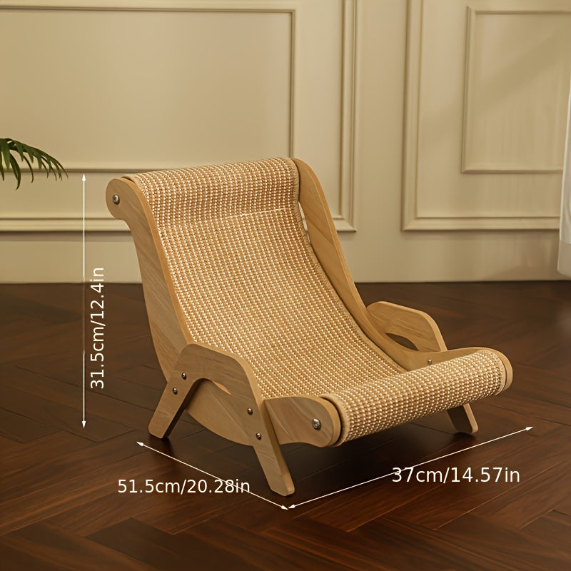 1 piece Cat Lounge Chair made of durable linen material with detachable design suitable for both cats and humans. Can also be used as pet furniture for dogs.