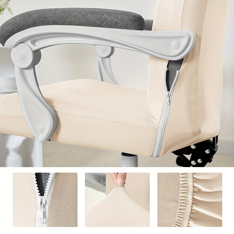 Durable, washable office chair cover with zipper for pets.