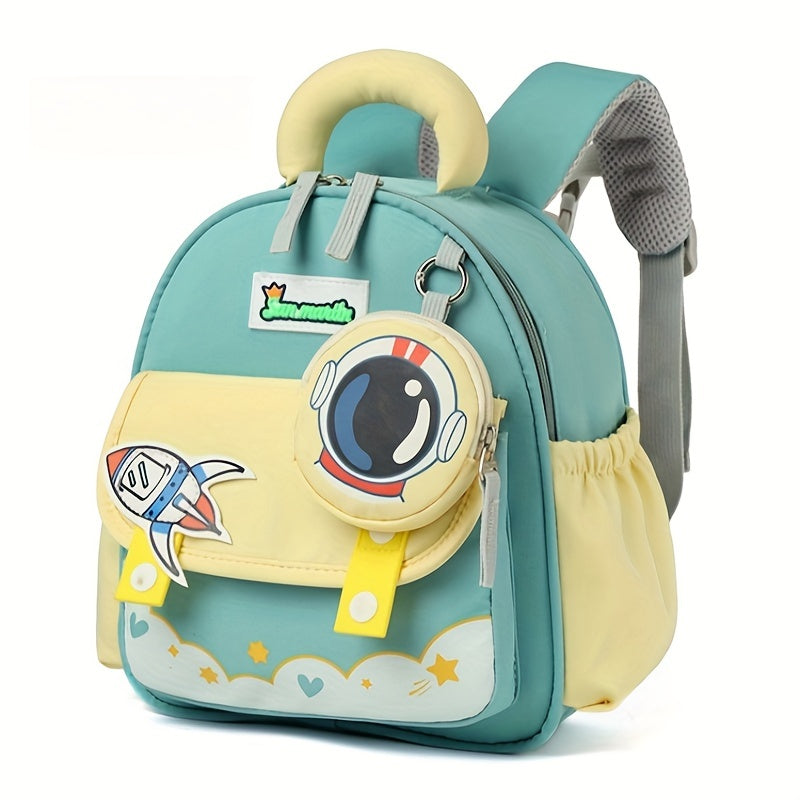 Cute cartoon mini backpack for kids - lightweight, durable nylon with adjustable straps and polyester lining