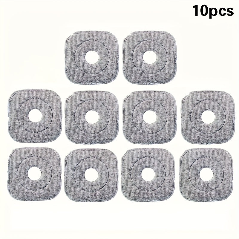 Ideal for home and kitchen cleaning, these premium microfiber mop pads come in sets of 3, 7, or 10. They are thick, durable, and washable replacement heads for spin mops, offering strong stain removal, non-slip design, and compatibility with various