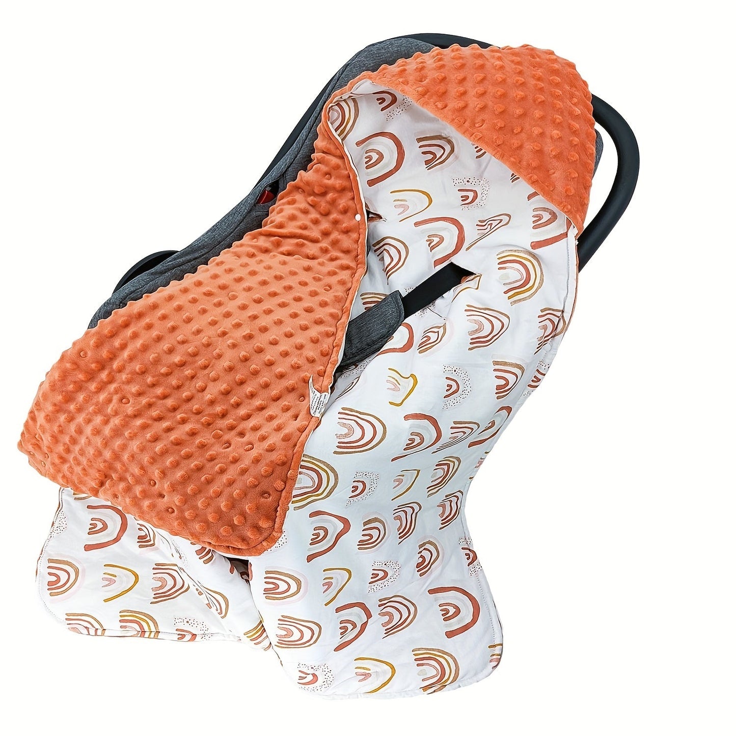 Stay cozy with the MIIYOUNG Reversible Youngsters Swaddle Blanket! This soft and thick travel duvet features a fun animal print and magic tape closure for convenience. Machine washable and perfect for car seats or home use, this blanket is the ideal