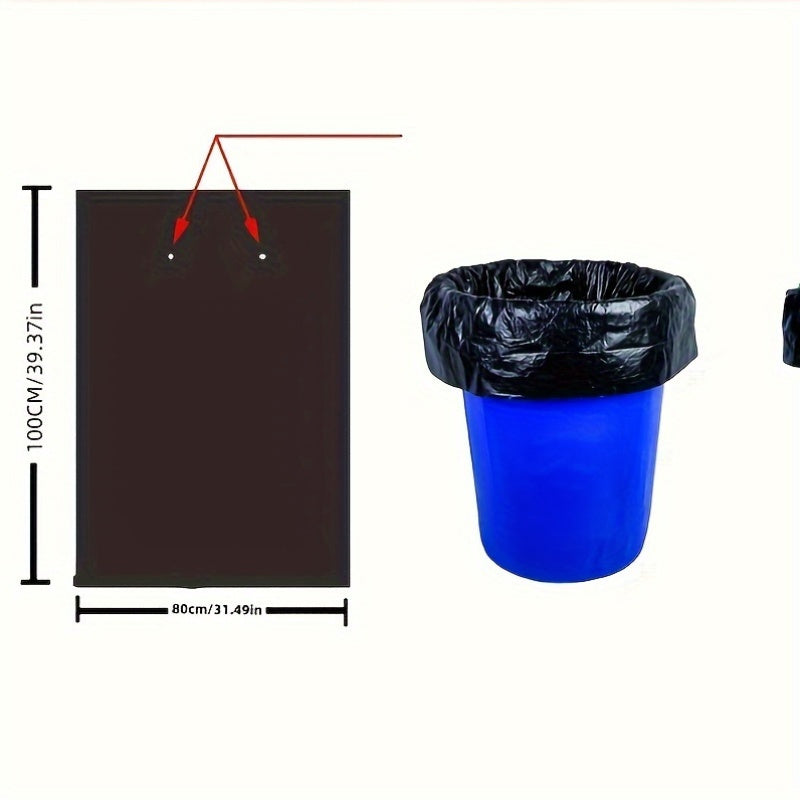 Extra Thick Large Black Garbage Bags for Home Kitchen Use, Perfect for Living Room and Kitchen, One-Time Use