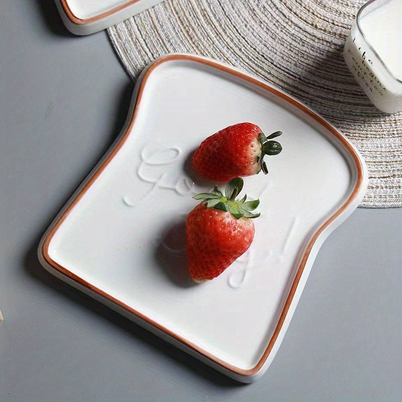 Half Pack Ceramic Scallop Plates, Versatile Tableware for Breakfast, Dessert, Steak, Pasta, Sushi, All-Year Use