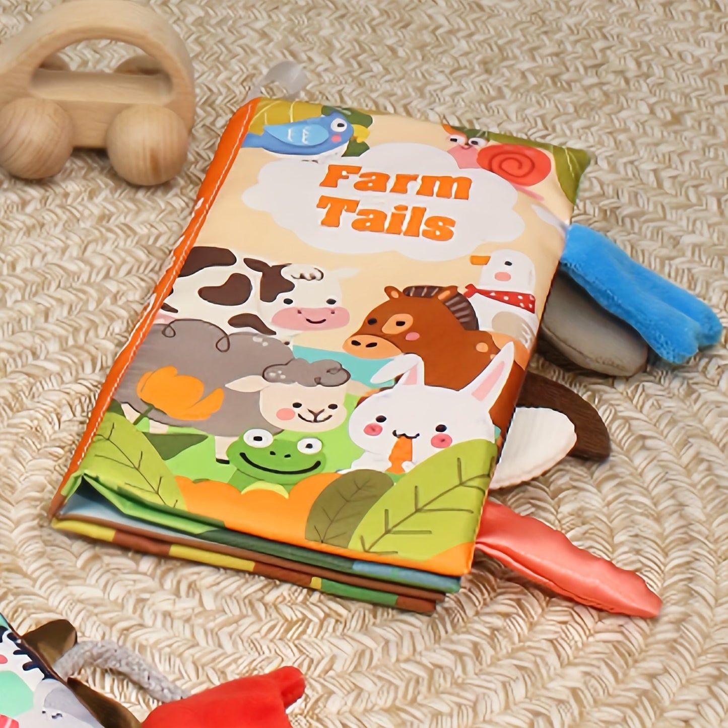 Engaging 3D Tail Cloth Book with Sound Paper BBi Device for Early Childhood Education, Perfect for Babies to Listen, Watch, Learn, and Engage in Cognitive Learning Activities.