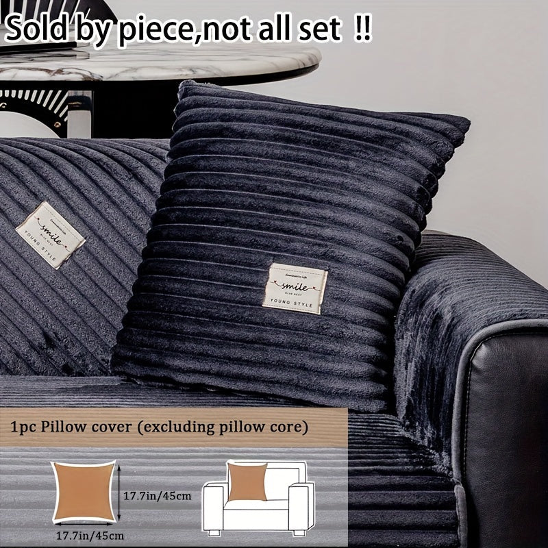 Plush sofa cover for luxury living spaces, pet-friendly and non-slip.