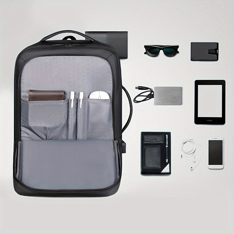 Large Capacity Business Backpack for Men, with Multifunctional Laptop Storage.