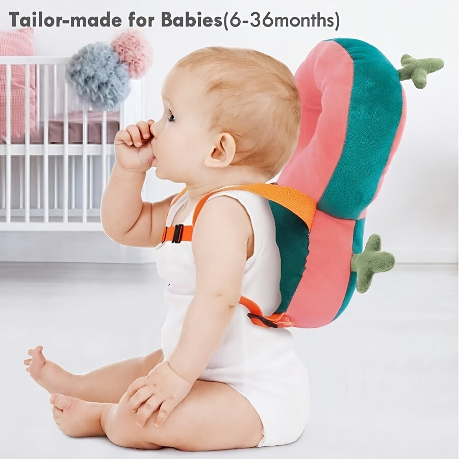 A Baby Head Protector Backpack with Essential Safety Features for Crawling, Walking, and Falls. Includes Harness, Toys, and Helmet. Perfect Christmas Gift for Baby Lovers aged 0.5-3 Years. Random Color Selection.