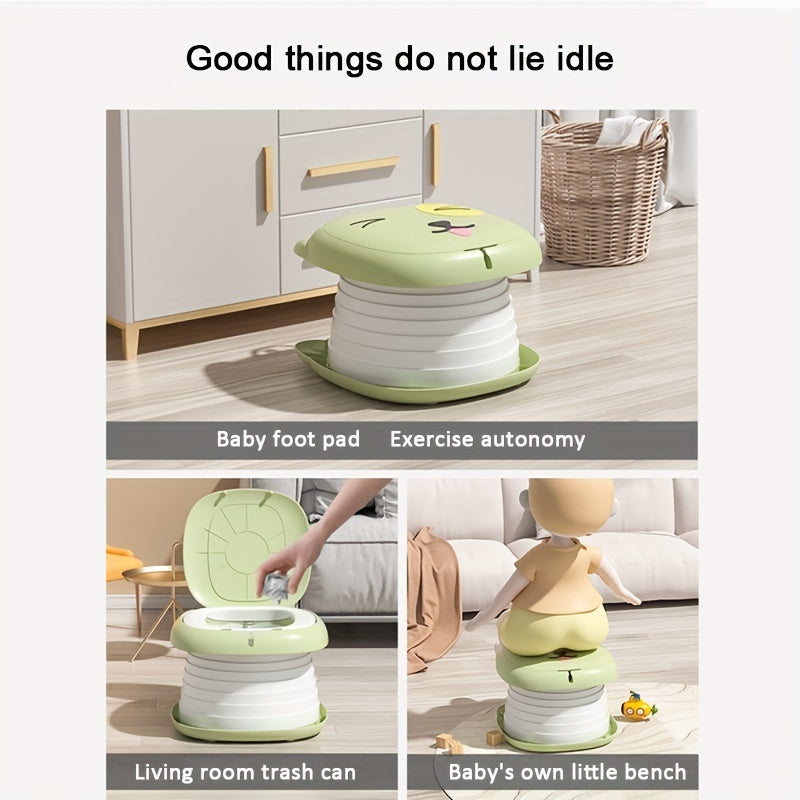 Child Kids Travel Toilet, a portable infant folding potty seat that is foldable for emergencies and training purposes, suitable for both boys and girls.