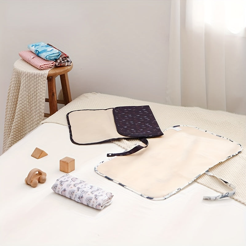 Lightweight and waterproof, this foldable diaper changing pad is perfect for traveling with your little one. Stay prepared for on-the-go diaper changes with this portable and compact changing mat.