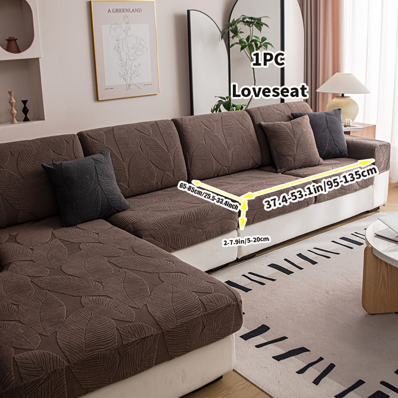 Durable Jacquard Sofa Cover suitable for all seasons, washable and stretchable, designed for modern style sofas in living rooms, offices, and homes. Easy to maintain with anti-slip features and suitable for single, double, triple, or quadruple seats.