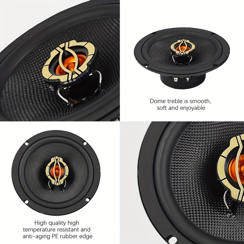 1pc BEMINES High-Resolution Car Speaker - 600W/800W/1000W, 10.16/12.7/16.51 cm Options, 4 Ohm, Dual Voice Coil, Easy Installation for Car Audio Upgrade