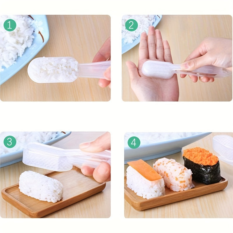 Easy-Grip Rice Ball & Sushi Mold - Durably crafted plastic Japanese cuisine maker for creating perfectly shaped rice balls and sushi. Great for bento boxes and homemade sushi nights. Complete sushi making kit.