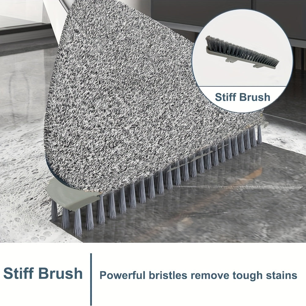 Versatile Mop Wall Pad for Cleaning Multiple Surfaces, including Windows, Floors, Ceilings, Bathtubs, Basins, and More. Comes with Tile Cleaning Brushes and Dust Removal capabilities, includes 4 Reusable Pads.